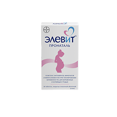 Купить Элевит Пронаталь таблетки покрыт.плен.об. 30 шт цена
