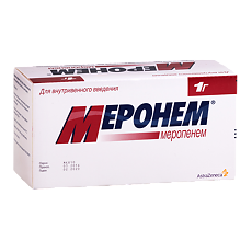 Купить Меронем порошок д/приг раствора для в/в введ  1 г 10 шт цена