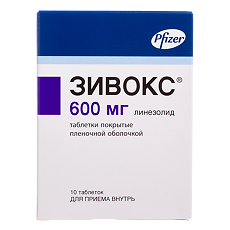 Изображение товара Зивокс таблетки покрыт.плен.об. 600 мг 10 шт