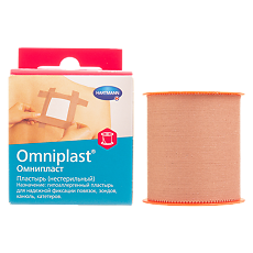 Купить Пластырь Омнипласт/Omniplast тканевой телесного цвета 5 м х 5 см 1 шт цена
