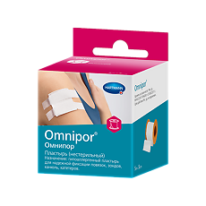 Купить Пластырь Омнипор/Omnipor нетканевой белого цвета 5 м х 5 см 1 шт цена