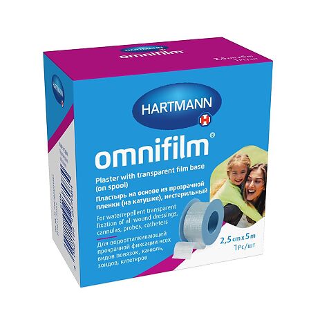 Пластырь Омнифилм/Omnifilm пленочный 5 м х 2,5 см 1 шт