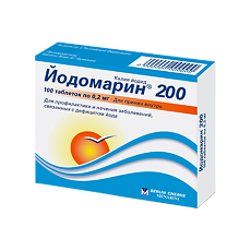 Купить Йодомарин 200 таблетки 0,2 мг 100 шт цена