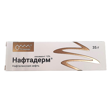 Изображение товара Нафтадерм линимент 10% для дерматологических заболеваний 35 г
