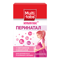 Купить Мульти-табс Перинатал таблетки покрыт.плен.об. 60 шт цена