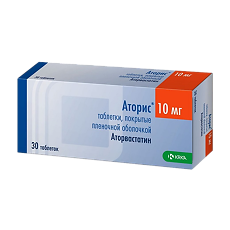 Купить Аторис таблетки покрыт.плен.об. 10 мг 30 шт цена