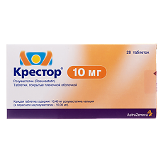 Купить Крестор таблетки покрыт.плен.об. 10 мг 28 шт цена
