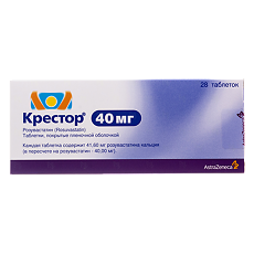 Купить Крестор таблетки покрыт.плен.об. 40 мг 28 шт цена