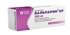 Изображение товара Вальпарин ХР таблетки пролонг действия покрыт.плен.об. 300 мг 100 шт