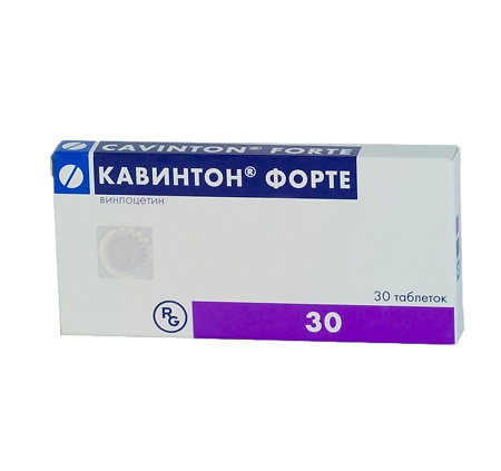 Кавинтон Форте таблетки 10 мг 30 шт