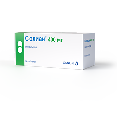 Купить Солиан таблетки покрыт.плен.об. 400 мг 30 шт цена