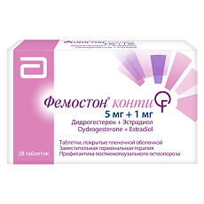Купить Фемостон конти таблетки покрыт.плен.об. 28 шт цена