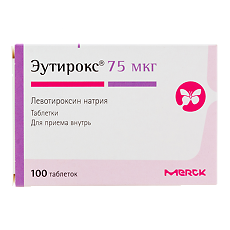 Изображение товара Эутирокс таблетки 75 мкг 100 шт