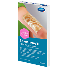Купить Повязка Бранолинд Н с перуанским бальзамом 10х20 см 30 шт цена