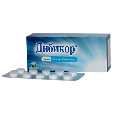 Купить Дибикор таблетки 250 мг 60 шт цена
