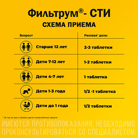 Фильтрум-СТИ таблетки 400 мг 50 шт