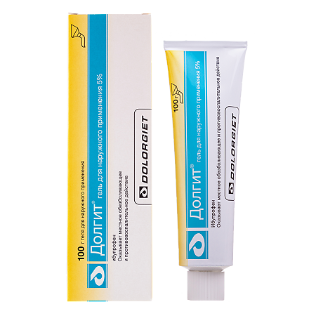 Долгит гель для наружного применения 5 % 100 г 1 шт