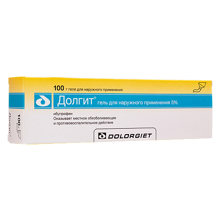 Долгит гель для наружного применения 5 % 100 г 1 шт