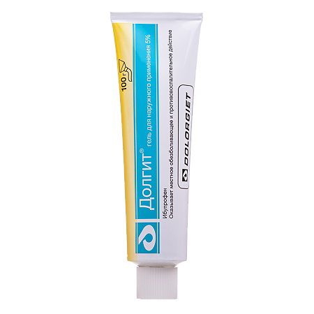 Долгит гель для наружного применения 5 % 100 г 1 шт