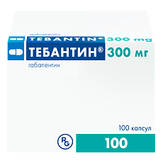 Купить Тебантин капсулы 300 мг 100 шт цена