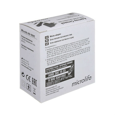 Microlife Адаптер для тонометров AD-1024 C, 1 шт