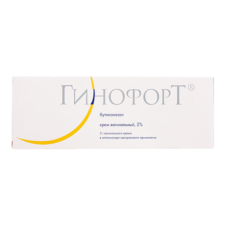 Изображение товара Гинофорт крем вагинальный 20 мг/г 5 г для лечения кандидоза