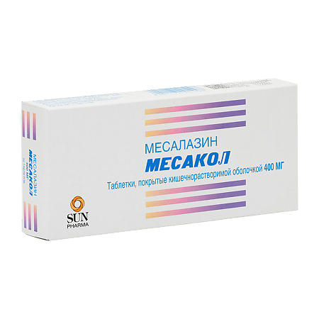 Месакол таблетки покрыт.кишечнорастворимой об 400 мг 50 шт