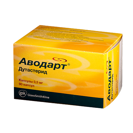 Изображение товара Аводарт капсулы 0,5 мг 90 шт для лечения гиперплазии предстательной железы