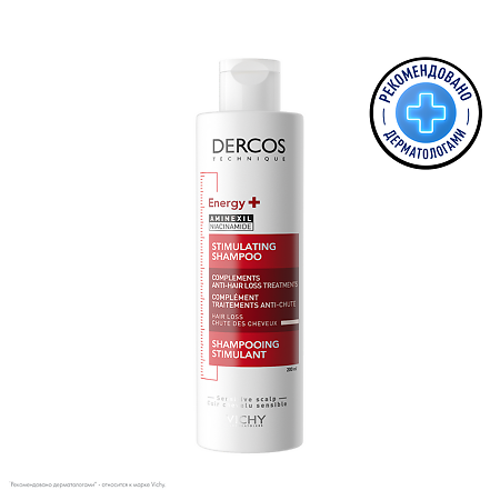 Изображение товара Vichy Dercos Energy+ Шампунь тонизирующий с Аминексилом против выпадения волос 200 мл 1 шт