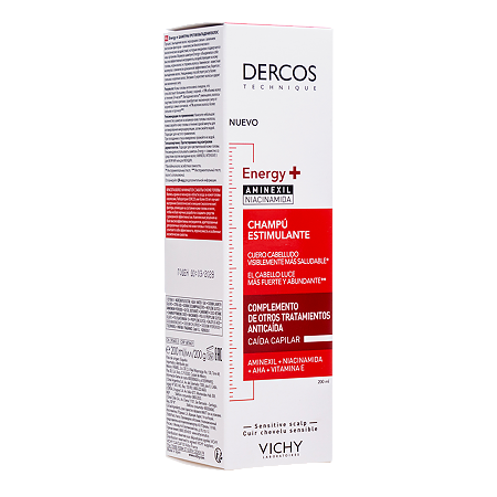 Vichy Dercos Energy+ Шампунь тонизирующий с Аминексилом против выпадения волос 200 мл 1 шт