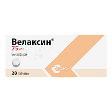 Изображение товара Велаксин таблетки 75 мг 28 шт.