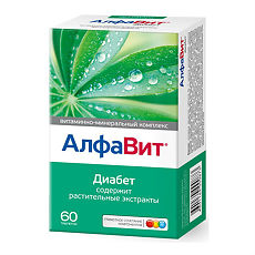 Купить Алфавит Диабет таблетки 60 шт цена