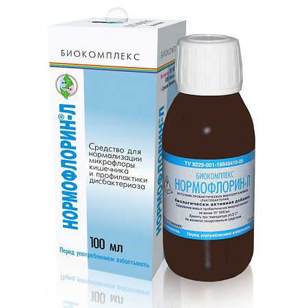 Нормофлорин-Л биокомплекс фл 100 мл 1 шт