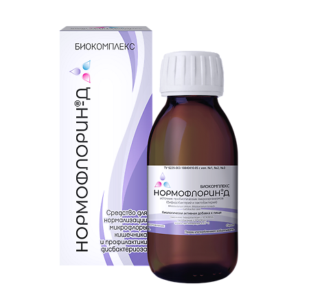 Нормофлорин-Д биокомплекс фл по 100 мл 1 шт