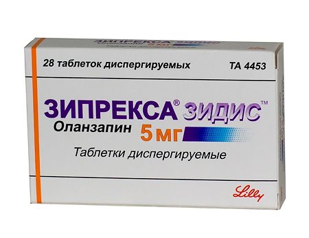 Зипрекса Зидис таблетки, диспергируемые в полости рта 5 мг 28 шт