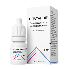 Изображение товара Опатанол капли глазные 1 мг/мл фл 5 мл 1 шт
