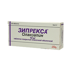 Купить Зипрекса таблетки покрыт.плен.об. 10 мг 28 шт цена