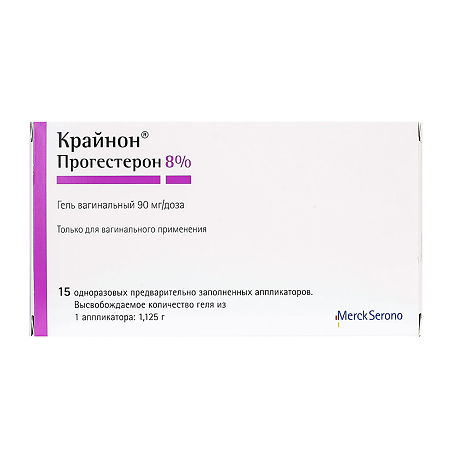 Крайнон, гель вагинальный 90 мг/доза 1 доза 15 шт