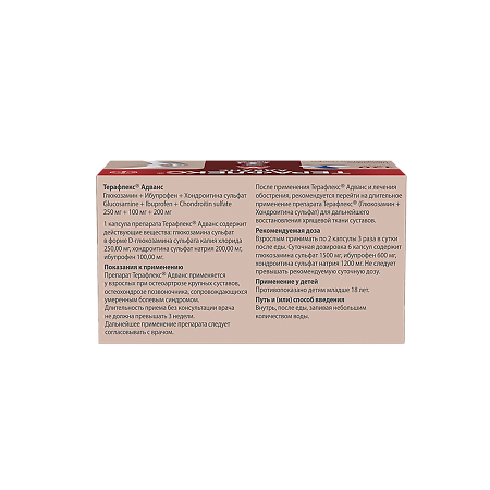 Терафлекс Адванс капсулы 250 мг+100 мг+200 мг 120 шт