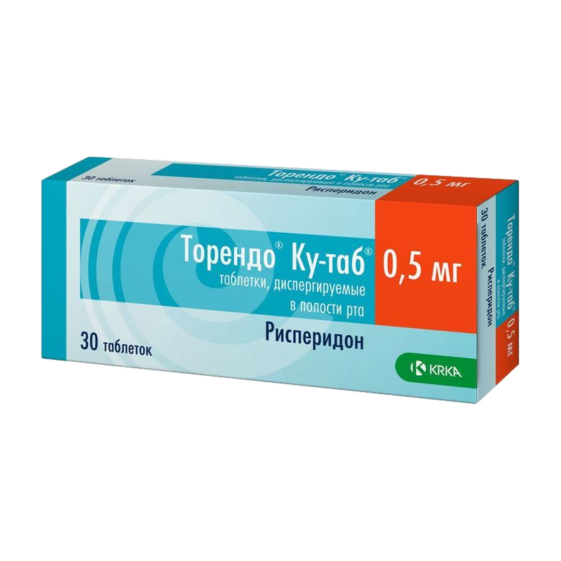 Торендо Ку-таб, таблетки диспергируемые в полости рта 0,5 мг 30 шт .