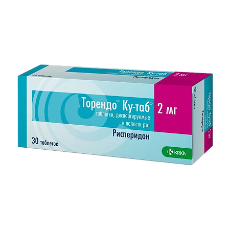 Торендо Ку-таб таблетки диспергируемые в полости рта 2 мг 30 шт