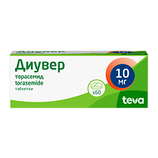 Изображение товара Диувер таблетки 10 мг 60 шт
