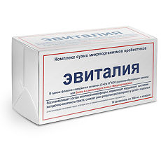 Купить Эвиталия Комплекс сухих микроорганизмов пробиотиков по 0,3 г фл 10 шт цена