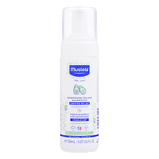 Купить Mustela Bebe Бебе пенка-шампунь от молочных корочек для новорожденных 150 мл 1 шт цена