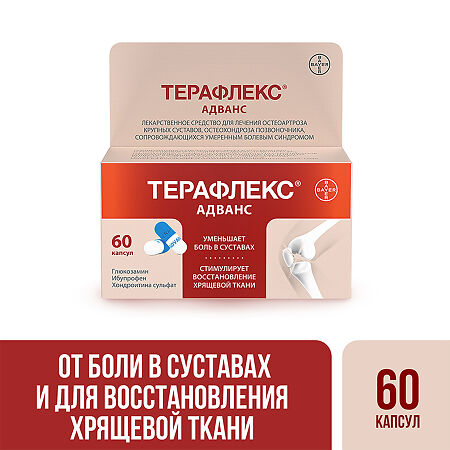 Терафлекс Адванс капсулы 250 мг+100 мг+200 мг 60 шт