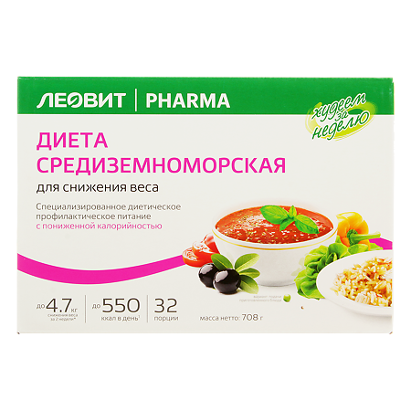 Изображение товара Леовит Худеем за неделю Средиземноморская диета кейс 1 уп