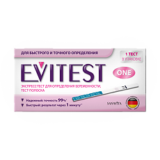 Купить Тест для определения беременности Evitest 1 шт цена