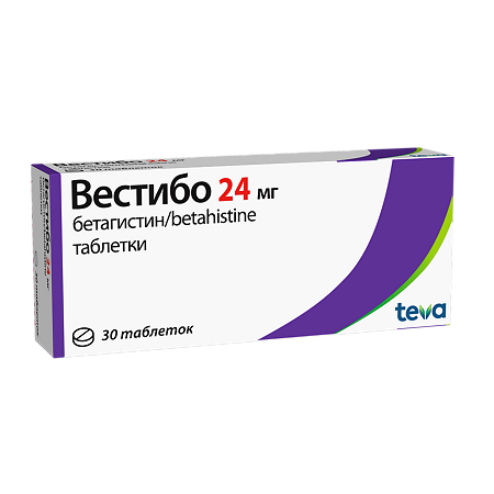 Вестибо таблетки 24 мг 30 шт