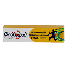 Купить Феброфид гель для наружного применения 2,5 % 50 г 1 шт цена