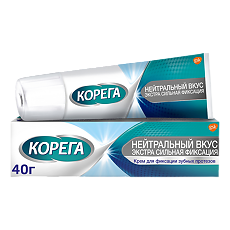 Купить Корега Нейтральный вкус, крем для фиксации зубных протезов 40 г 1 шт цена